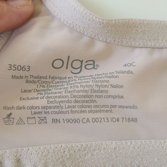 OLGA 40C PLUS SIZE BRA - Picture 10 of 10